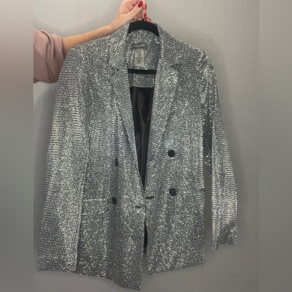 Mendocino Silver Sequin Blazer